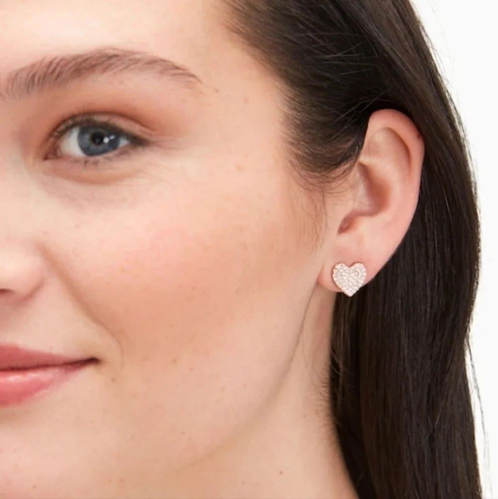 New Kate Spade Heart Earrings Set